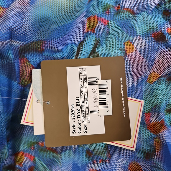 Blue Patterned Bikini Set - Picture 4 of 4